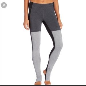 Color Block Leggings with Stirrups